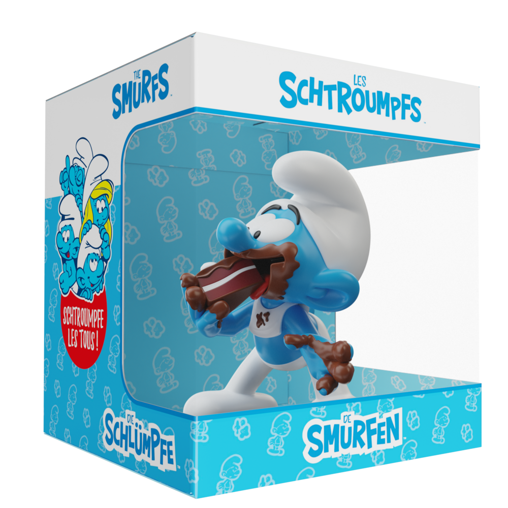 Blue Resin De Smurfen Beeldje Smulsmurf 11 cm Blue Resin De Smurfen Beeldje Smulsmurf 11 cm