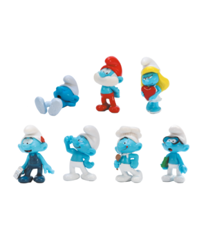 Plastoy The Smurfs Set of 7 Smurfs 4 cm Plastoy The Smurfs Set of 7 Smurfs 4 cm