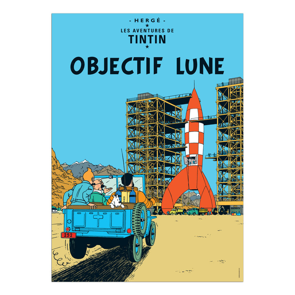 Tintinimaginatio Tintin Objectif Lune Poster 50 x 70 cm Tintinimaginatio Tintin Objectif Lune Poster 50 x 70 cm