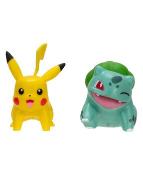 Jazwares Pokémon Battle Figure First Partner Set Figure 2-Pack Bulbasaur #2, Pikachu #1 Jazwares Pokémon Battle Figure First Partner Set Figure 2-Pack Bulbasaur #2, Pikachu #1