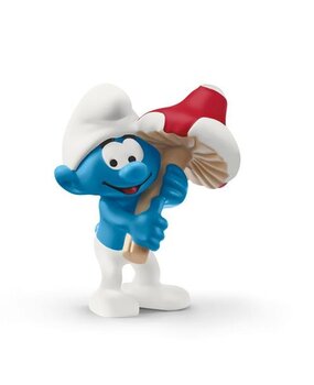 Schleich The Smurfs PVC Statuette Smurf with Good Luck Charm 6 cm Schleich The Smurfs PVC Statuette Smurf with Good Luck Charm 6 cm