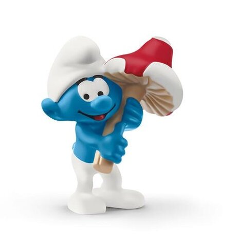 Schleich De Smurfen PVC Beeldje Smurf met Paddestoel 6 cm Schleich De Smurfen PVC Beeldje Smurf met Paddestoel 6 cm