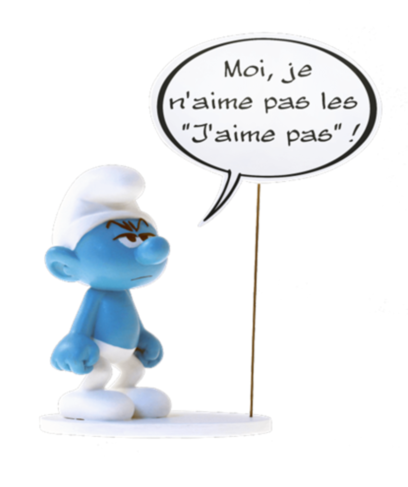 Plastoy The Smurfs Statue Grumpy Smurf with Speech Bubble 15 cm Plastoy The Smurfs Statue Grumpy Smurf with Speech Bubble 15 cm