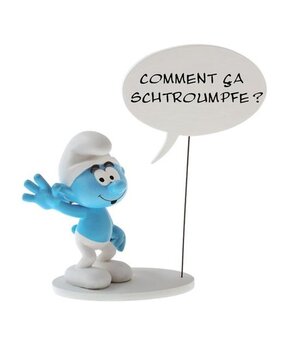 Plastoy The Smurfs Statue Smurf with Speech Bubble 15 cm Plastoy The Smurfs Statue Smurf with Speech Bubble 15 cm