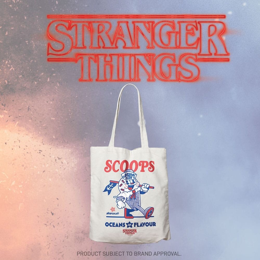 FaNaTtiK Stranger Things Tote Bag Scoops Ahoy FaNaTtiK Stranger Things Tote Bag Scoops Ahoy