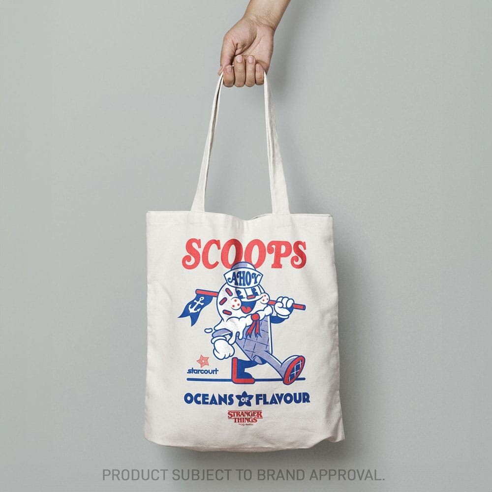 FaNaTtiK Stranger Things Tote Bag Scoops Ahoy FaNaTtiK Stranger Things Tote Bag Scoops Ahoy