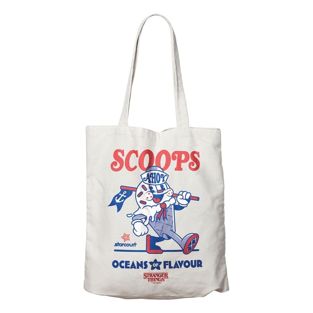 FaNaTtiK Stranger Things Tote Bag Scoops Ahoy FaNaTtiK Stranger Things Tote Bag Scoops Ahoy
