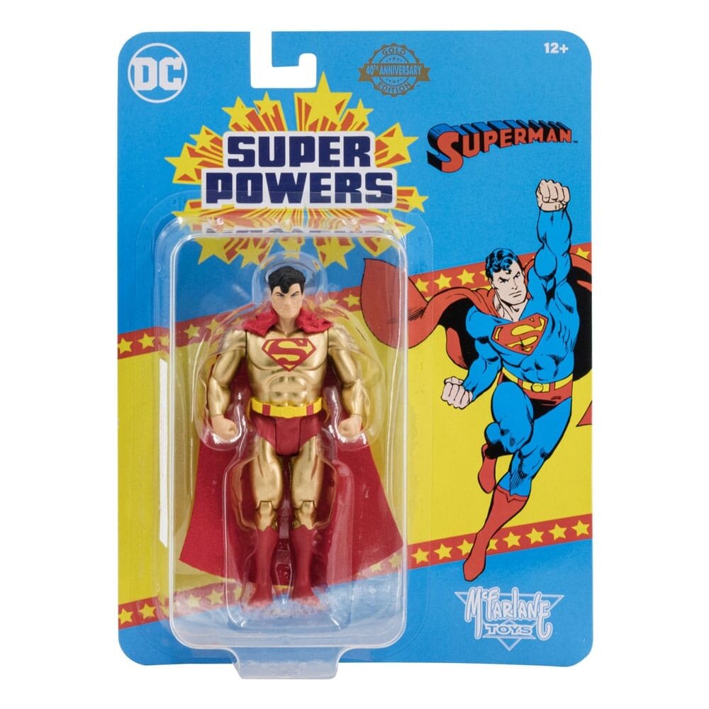 McFarlane Toys DC Direct Super Powers Action Figure Superman (Gold Edition) (SP 40th Anniversary) 13 cm McFarlane Toys DC Direct Super Powers Action Figure Superman (Gold Edition) (SP 40th Anniversary) 13 cm