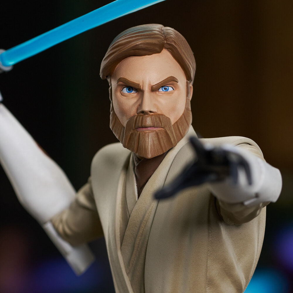 Gentle Giant Star Wars: The Clone Wars Deluxe Gallery PVC Statue General Obi-Wan Kenobi 23 cm Gentle Giant Star Wars: The Clone Wars Deluxe Gallery PVC Statue General Obi-Wan Kenobi 23 cm