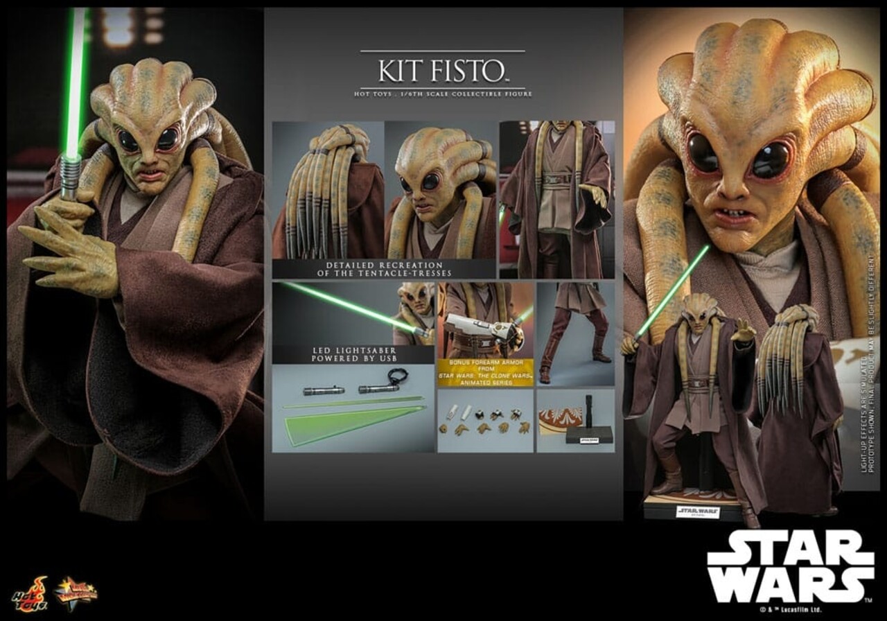 Hot Toys Star Wars Action Figure 1/6 Kit Fisto 32 cm Hot Toys Star Wars Action Figure 1/6 Kit Fisto 32 cm
