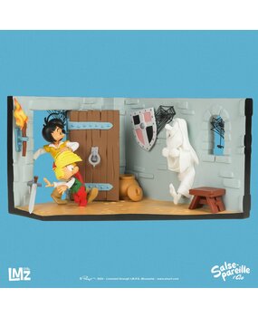 LMZ Collectibles Johan, Pirlouit et le fantôme du Sire Aldebert de Baufort 19 cm LMZ Collectibles Johan, Pirlouit et le fantôme du Sire Aldebert de Baufort 19 cm
