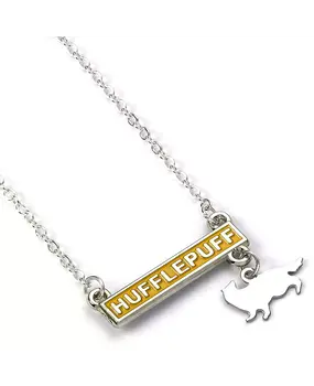 The Carat Shop Harry Potter Hufflepuff Plaque Necklace The Carat Shop Harry Potter Hufflepuff Plaque Necklace