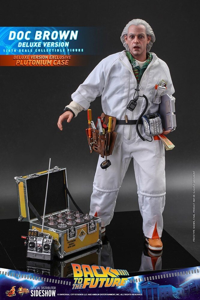 Hot Toys Back To The Future Movie Masterpiece Action Figure 1/6 Doc Brown (Deluxe Version) 30 cm Hot Toys Back To The Future Movie Masterpiece Action Figure 1/6 Doc Brown (Deluxe Version) 30 cm