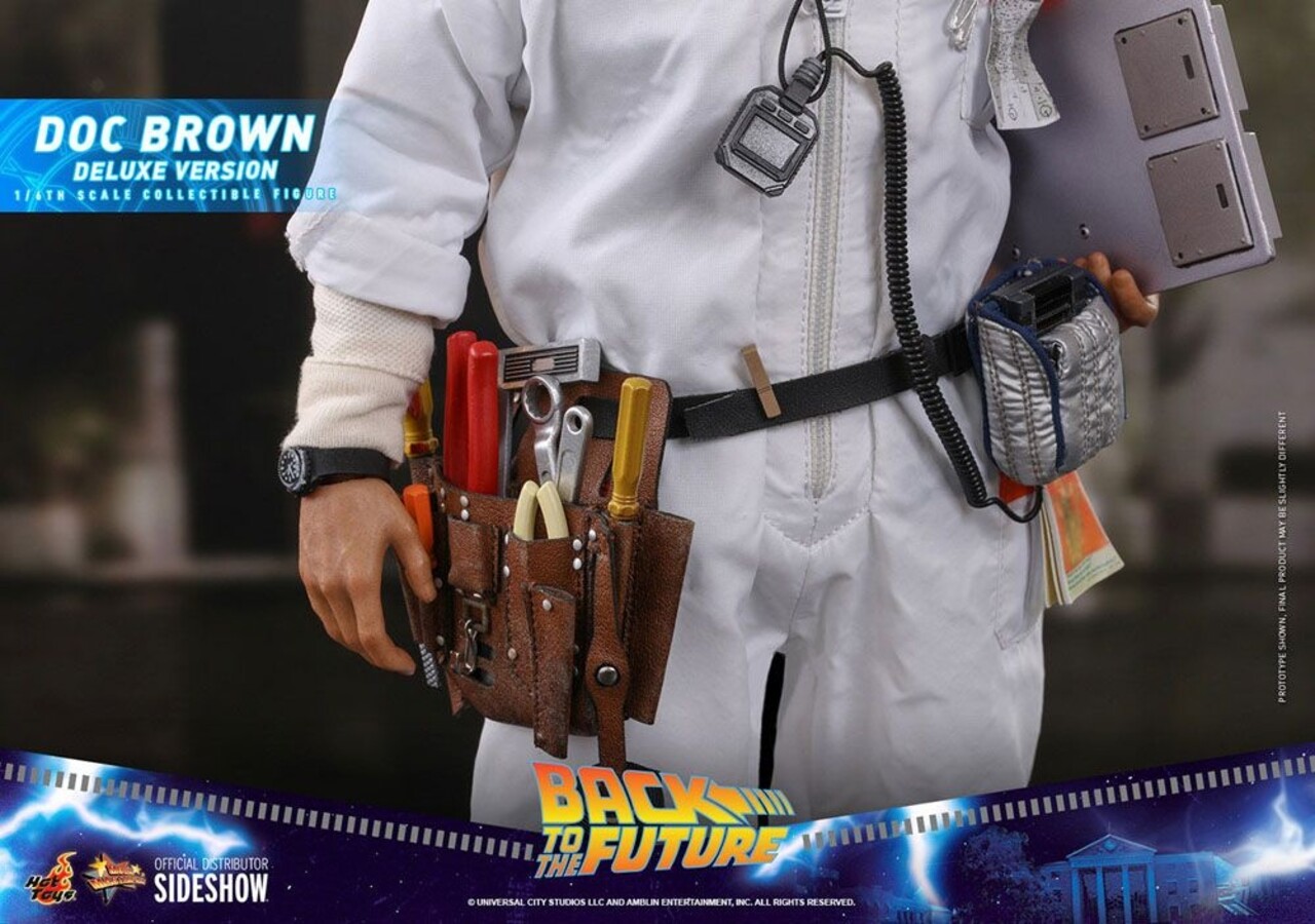 Hot Toys Back To The Future Movie Masterpiece Action Figure 1/6 Doc Brown (Deluxe Version) 30 cm Hot Toys Back To The Future Movie Masterpiece Action Figure 1/6 Doc Brown (Deluxe Version) 30 cm