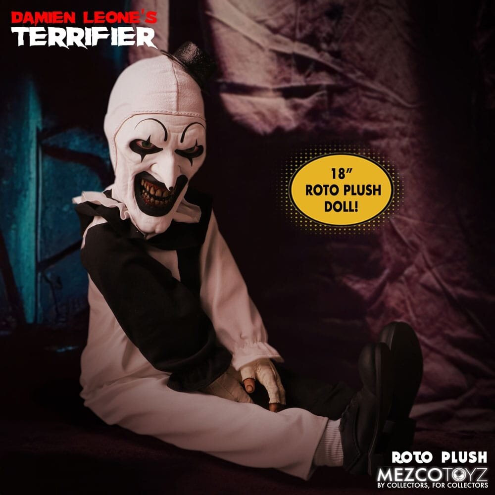 Mezco Toyz Terrifier Roto Plush Figure Art the Clown 46 cm Mezco Toyz Terrifier Roto Plush Figure Art the Clown 46 cm