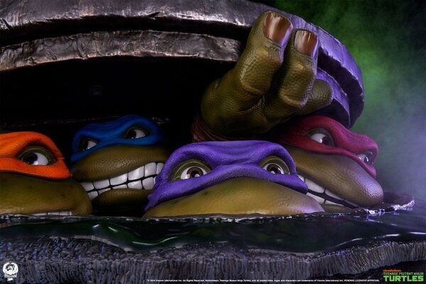 PCS Teenage Mutant Ninja Turtles Diorama Statue 1/1 Underground 41 cm PCS Teenage Mutant Ninja Turtles Diorama Statue 1/1 Underground 41 cm