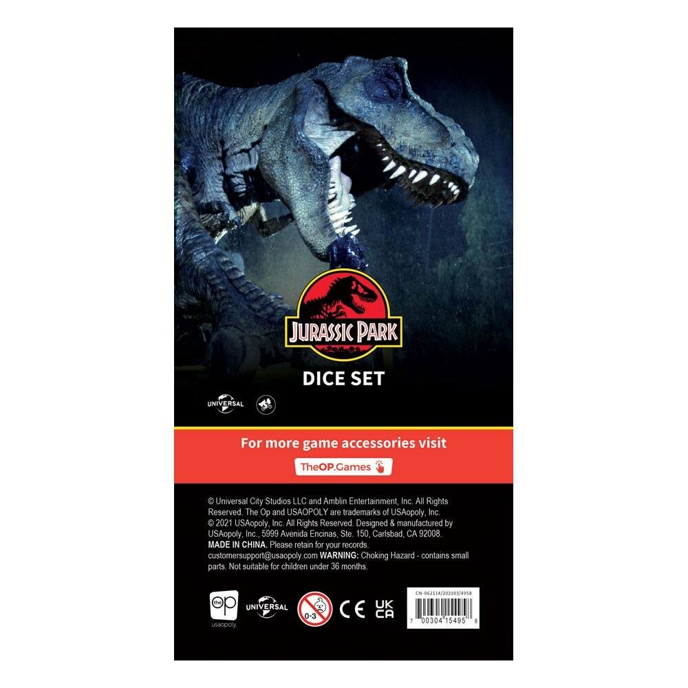 USAopoly Jurassic Park Dice Set USAopoly Jurassic Park Dice Set