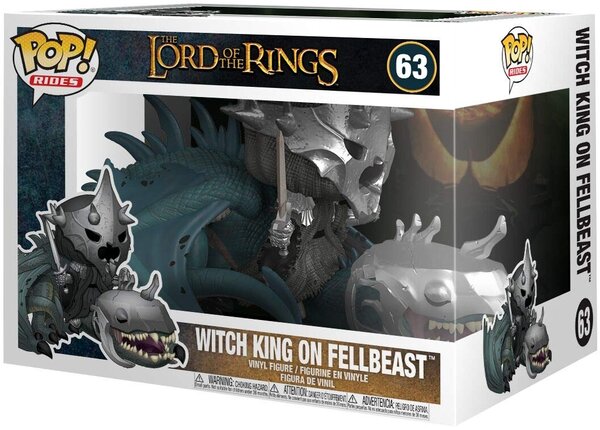 Funko Lord of the Rings POP! Rides Vinyl Figure Witch King & Fellbeast #63