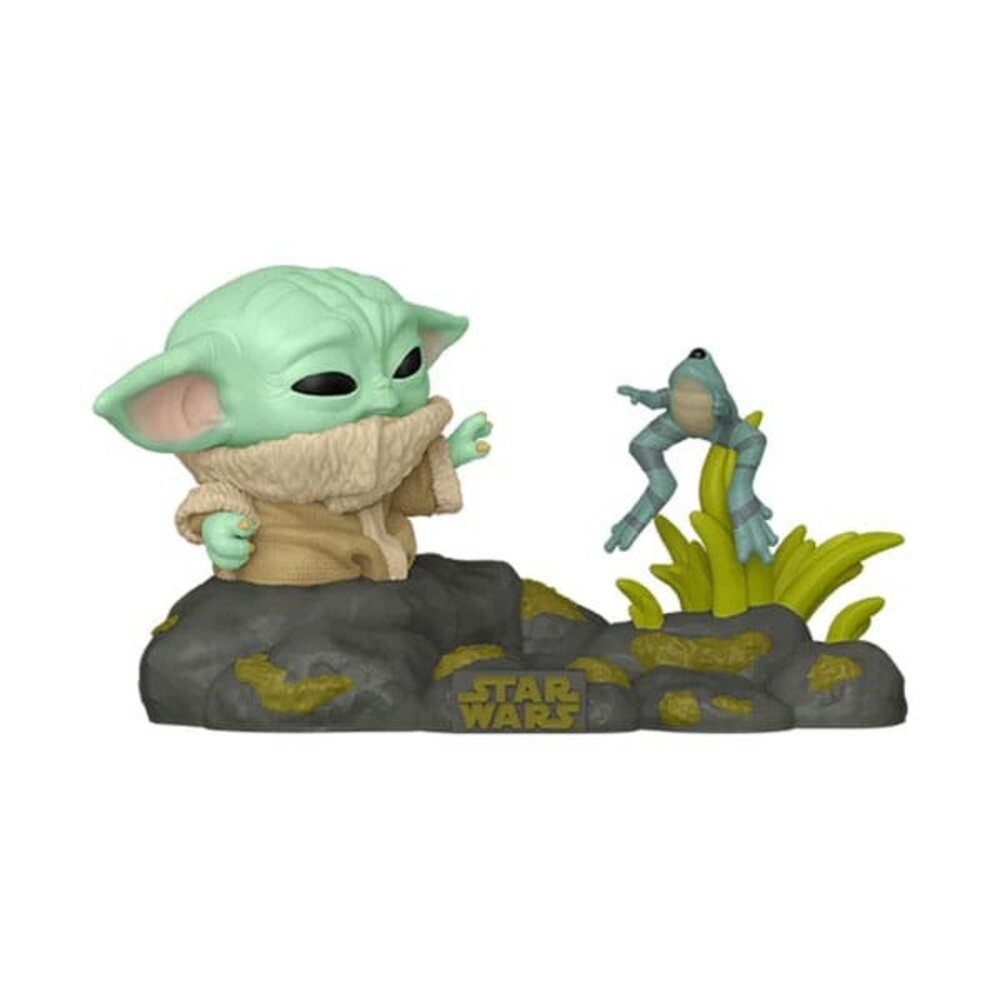 Funko Star Wars POP! Deluxe Vinyl Figure Din Grogu w/Frog #720 Funko Star Wars POP! Deluxe Vinyl Figure Din Grogu w/Frog #720