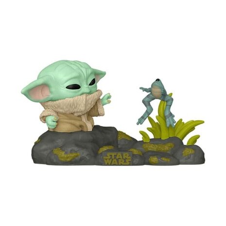 Funko Star Wars POP! Deluxe Vinyl Figure Din Grogu w/Frog #720 Funko Star Wars POP! Deluxe Vinyl Figure Din Grogu w/Frog #720