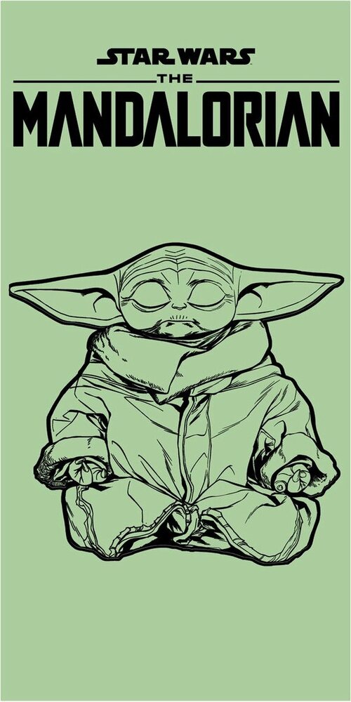 AyMax Star Wars The Mandalorian The Child Strandlaken 140 x 70 cm AyMax Star Wars The Mandalorian The Child Strandlaken 140 x 70 cm