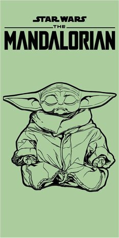 AyMax Star Wars The Mandalorian The Child Strandlaken 140 x 70 cm AyMax Star Wars The Mandalorian The Child Strandlaken 140 x 70 cm