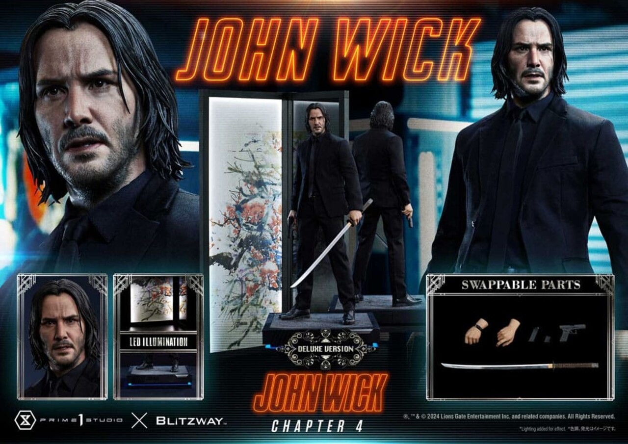 Prime 1 Studio John Wick Chapter 4 Ultimate Premium Masterline Series Statue 1/4 John Wick Deluxe Bonus Version 54 cm Prime 1 Studio John Wick Chapter 4 Ultimate Premium Masterline Series Statue 1/4 John Wick Deluxe Bonus Version 54 cm