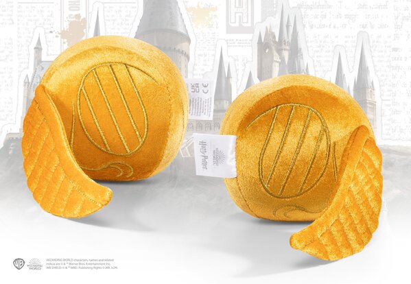 The Noble Collection Harry Potter Hogwarts Crest & Snitch Kussen