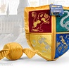 The Noble Collection Harry Potter Hogwarts Crest & Snitch Kussen