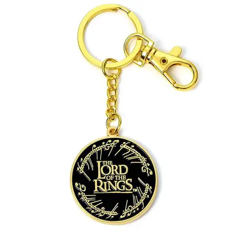The Carat Shop Lord of the Rings One Ring Logo Metal Keychain The Carat Shop Lord of the Rings One Ring Logo Metal Keychain