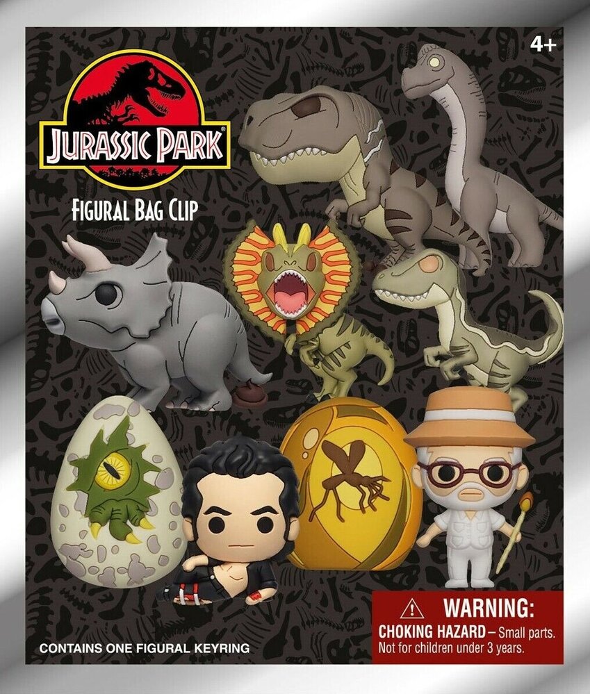 Jurassic Park PVC Bag Clip Blind Bag Jurassic Park PVC Bag Clip Blind Bag