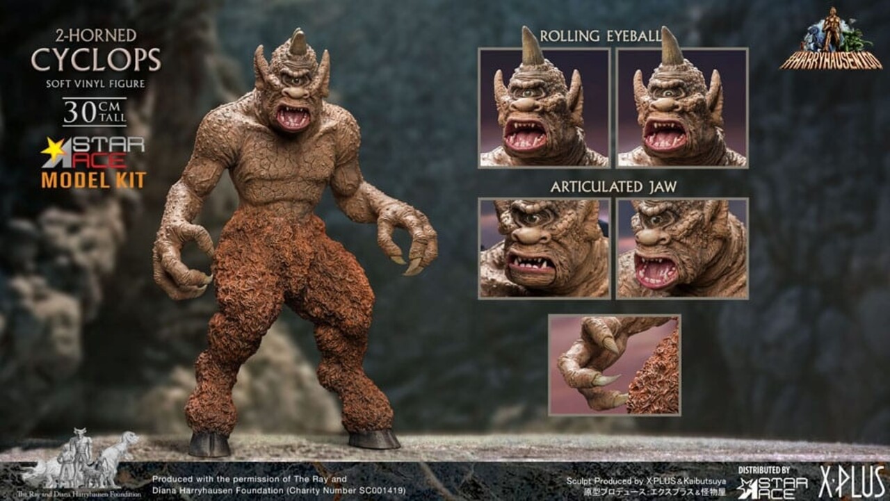 Star Ace Toys The 7th Voyage of Sinbad Soft Vinyl Model Kit Ray Harryhausens 2-horned Cyclops 30 cm Star Ace Toys The 7th Voyage of Sinbad Soft Vinyl Model Kit Ray Harryhausens 2-horned Cyclops 30 cm