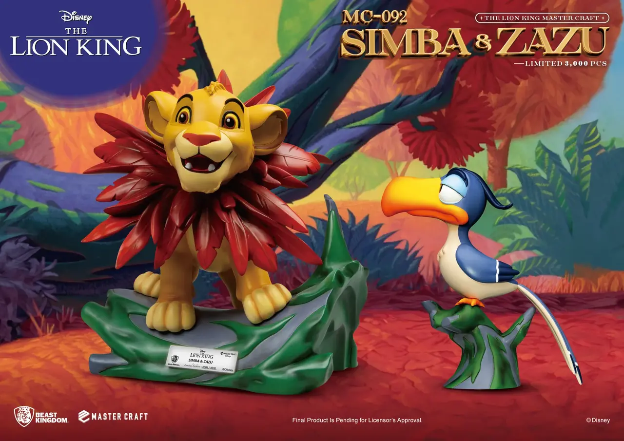 Beast Kingdom Disney Master Craft Statue 2-Pack The Lion King Simba & Zazu 31 cm Beast Kingdom Disney Master Craft Statue 2-Pack The Lion King Simba & Zazu 31 cm