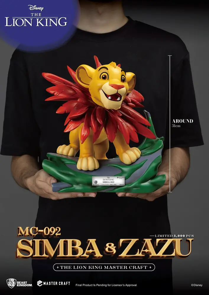 Beast Kingdom Disney Master Craft Statue 2-Pack The Lion King Simba & Zazu 31 cm Beast Kingdom Disney Master Craft Statue 2-Pack The Lion King Simba & Zazu 31 cm