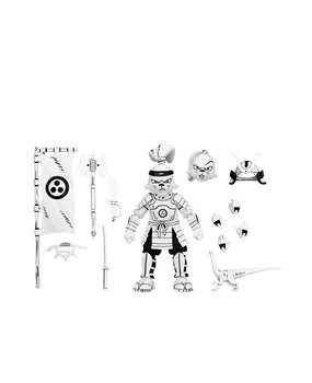 Neca Usagi Yojimbo Samurai Black & White Action Figure 17 cm Neca Usagi Yojimbo Samurai Black & White Action Figure 17 cm