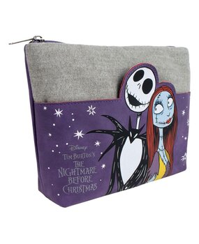 Cerda Nightmare Before Christmas Make Up Bag Jack & Sally Purple Cerda Nightmare Before Christmas Make Up Bag Jack & Sally Purple