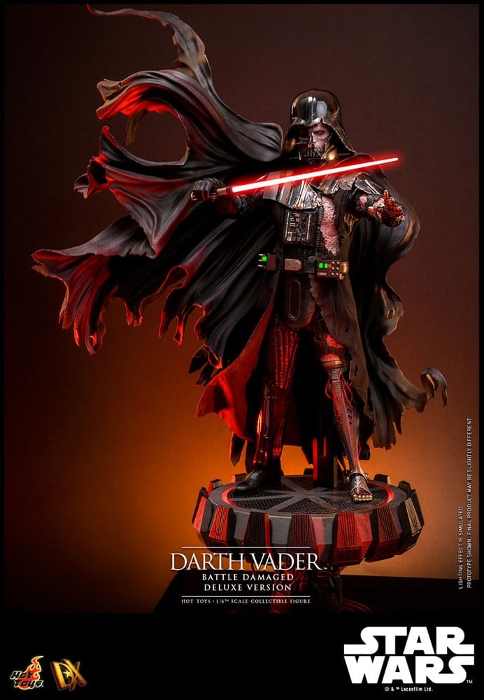 Star Wars Action Figure 1/6 Darth Vader (Battle Damaged) Deluxe
