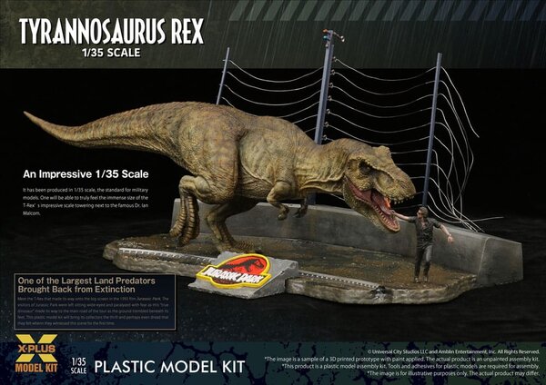 Jurassic Park Plastic Model Kit 1/35 Tyrannosaurus Rex 42 cm Jurassic Park Plastic Model Kit 1/35 Tyrannosaurus Rex 42 cm