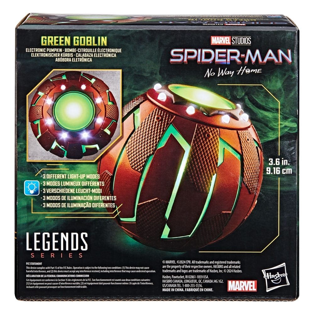 Hasbro Spider-Man: No Way Home Marvel Legends Roleplay Replica Green Goblin Electronic Pumpkin 9 cm Hasbro Spider-Man: No Way Home Marvel Legends Roleplay Replica Green Goblin Electronic Pumpkin 9 cm