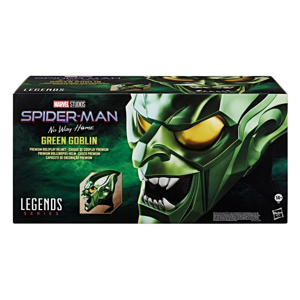 Hasbro Spider-Man: No Way Home Marvel Legends 1/1 Replica Green Goblin Premium Helmet