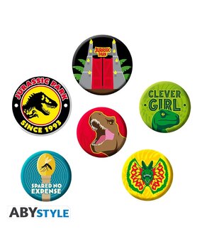 ABY Style Jurassic Park Icons Badge Pack (6x)