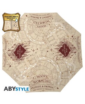 ABY Style Harry Potter Marauder's Map Color Change Paraplu ABY Style Harry Potter Marauder's Map Color Change Paraplu