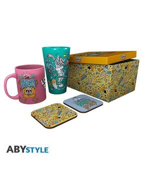 ABY Style Looney Tunes Gift Set (XXL Glass + Coasters + Mug) ABY Style Looney Tunes Gift Set (XXL Glass + Coasters + Mug)