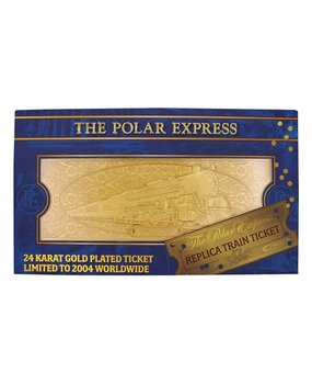 FaNaTtiK Polar Express Replica Train Ticket 24k Gold Plated Limited Edition FaNaTtiK Polar Express Replica Train Ticket 24k Gold Plated Limited Edition