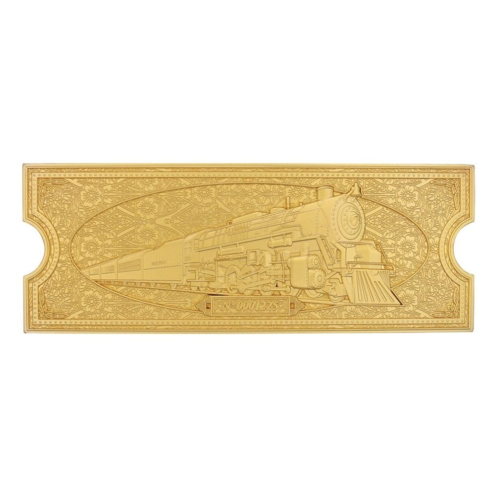 FaNaTtiK Polar Express Replica Train Ticket 24k Gold Plated Limited Edition FaNaTtiK Polar Express Replica Train Ticket 24k Gold Plated Limited Edition