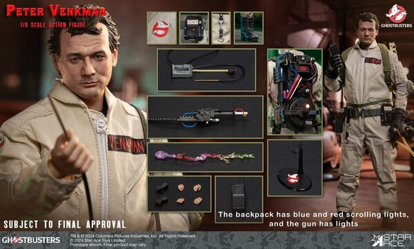 Star Ace Toys Ghostbusters (1984) Action Figure 1/6 Peter Venkman 30 cm Star Ace Toys Ghostbusters (1984) Action Figure 1/6 Peter Venkman 30 cm