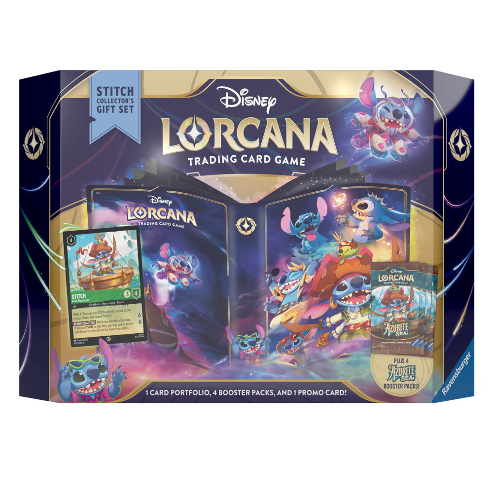 Ravensburger Disney Lorcana: Azurite Sea Stitch Collector's Gift Set Ravensburger Disney Lorcana: Azurite Sea Stitch Collector's Gift Set