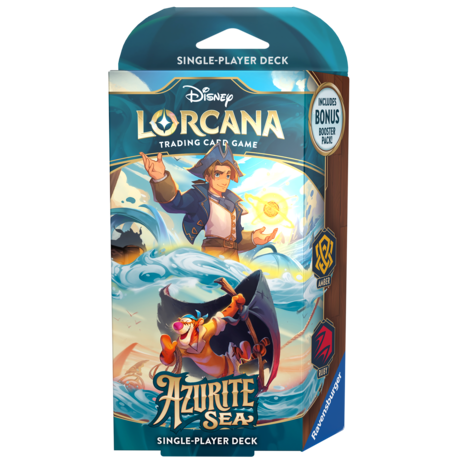 Ravensburger Disney Lorcana: Azurite Sea Jim Hawkins & Tiger Starter Deck Ravensburger Disney Lorcana: Azurite Sea Jim Hawkins & Tiger Starter Deck