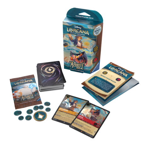 Ravensburger Disney Lorcana: Azurite Sea Jim Hawkins & Tiger Starter Deck Ravensburger Disney Lorcana: Azurite Sea Jim Hawkins & Tiger Starter Deck
