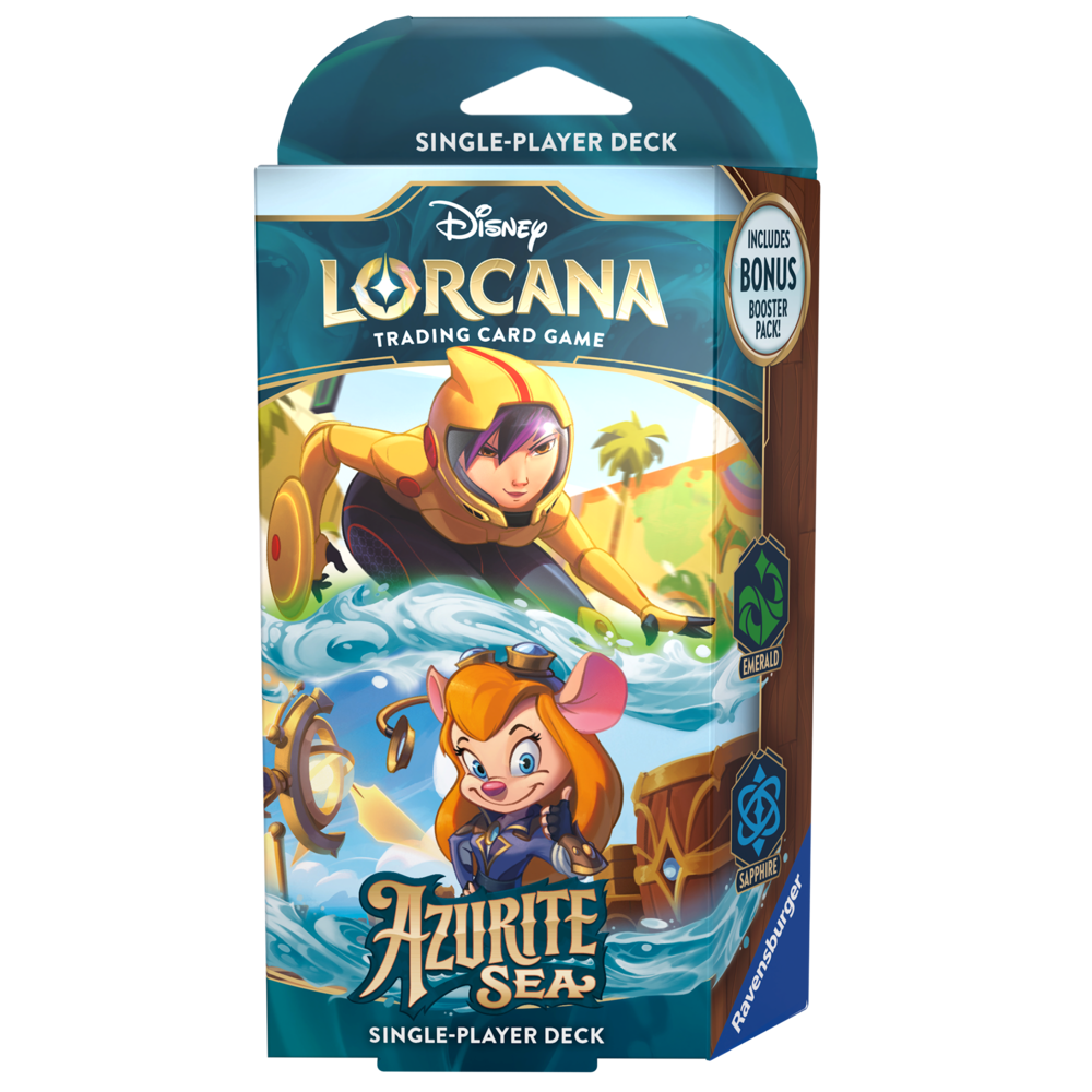 Ravensburger Disney Lorcana: Azurite Sea Go Go Tomago & Gadget Hackwrench Starter Deck Ravensburger Disney Lorcana: Azurite Sea Go Go Tomago & Gadget Hackwrench Starter Deck